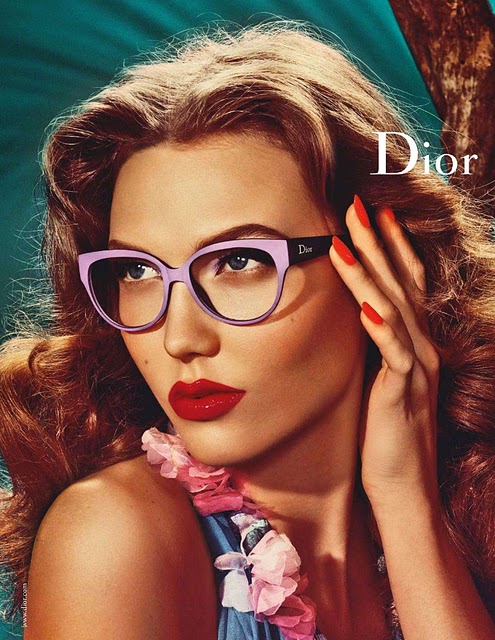 トップモデルが華麗に着こなす Dior(ディオール)のメガネ コレクション