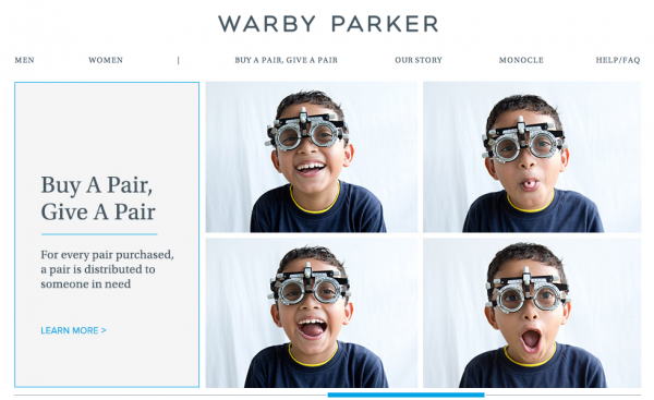 米国のオンラインメガネショップWarby Parker（ワービーパーカー）と